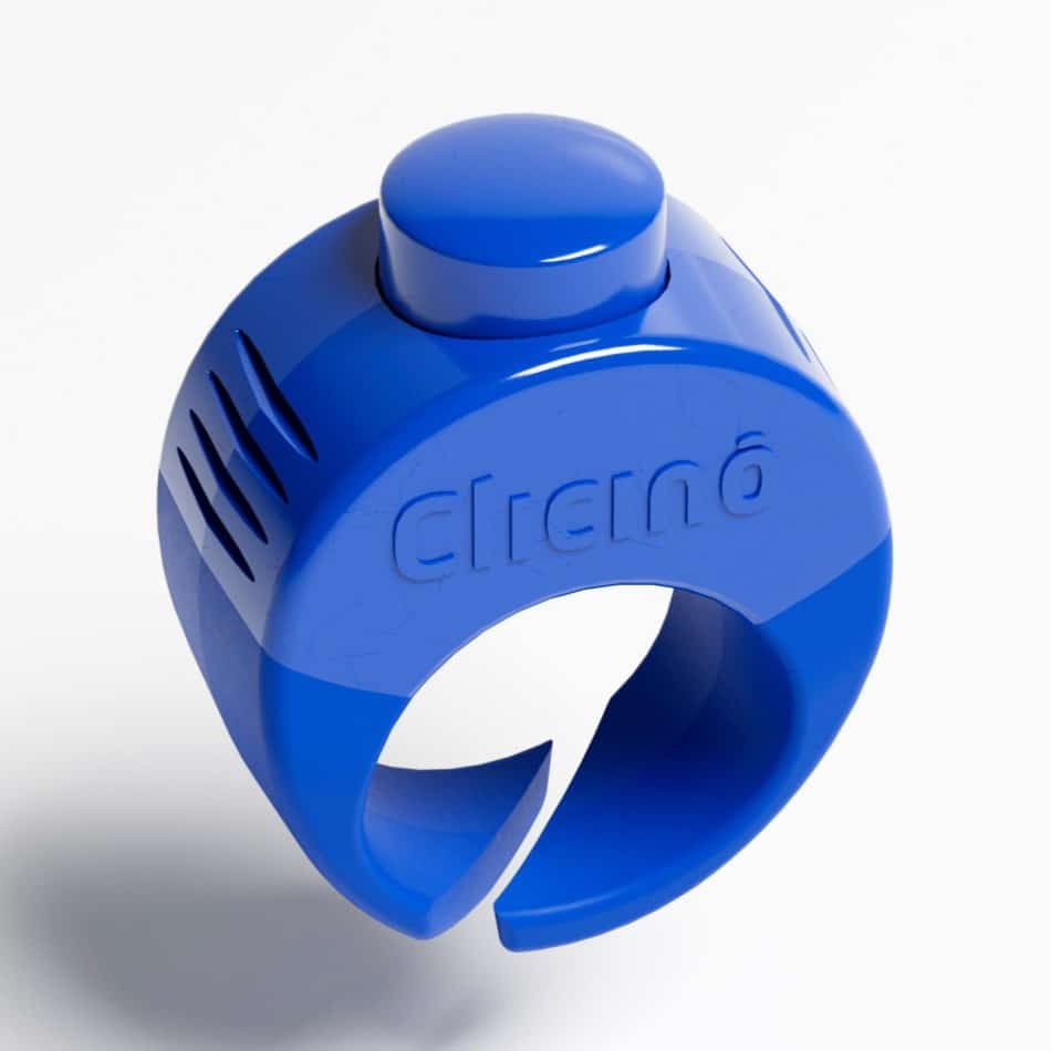 Blå clicino klikkerring